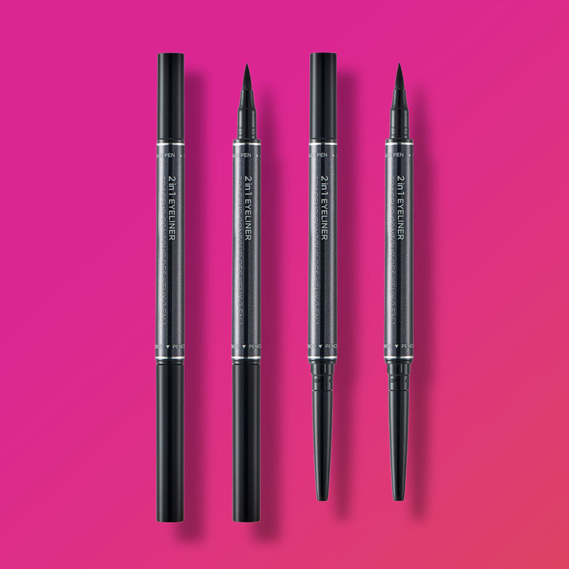 THEFACESHOP 2 IN 1 EYELINER 01 BLACK