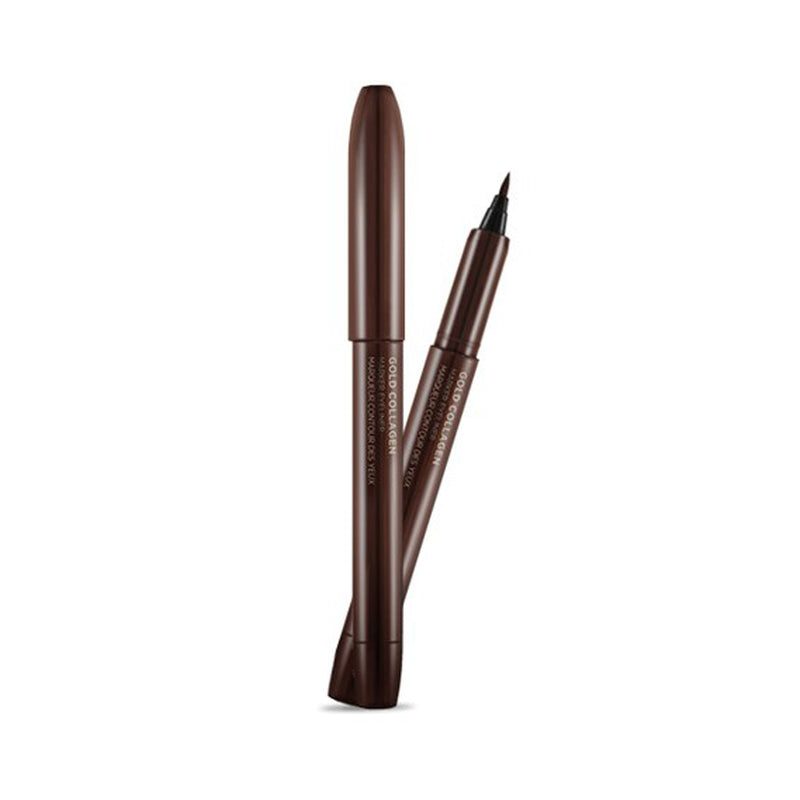 THEFACESHOP GOLD COLLAGEN MARKER EYELINER 02 BROWN