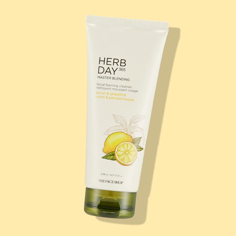 THEFACESHOP Herb Day 365 Foaming Cleanser - Lemon & Grapefruit