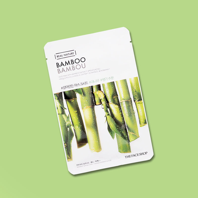 THEFACESHOP Real Nature Face Mask - Bamboo